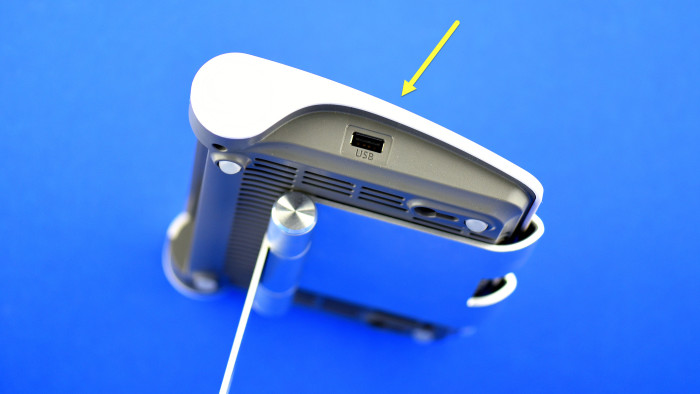 USB-2.0-Buchse an der AVM Fritzbox 7510 (Bild: Harald Karcher)